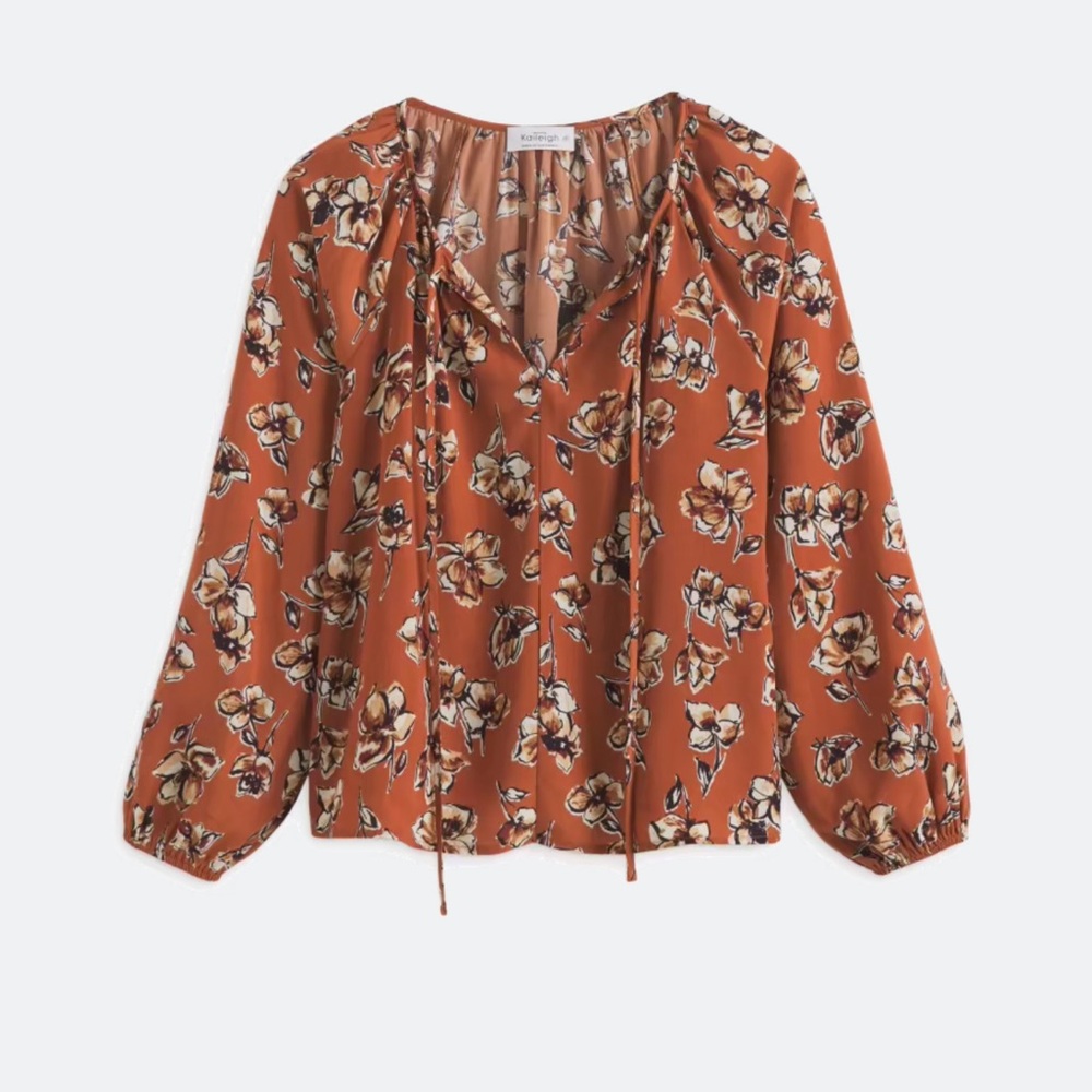 Kaileigh Juliette Split Neck Blouse